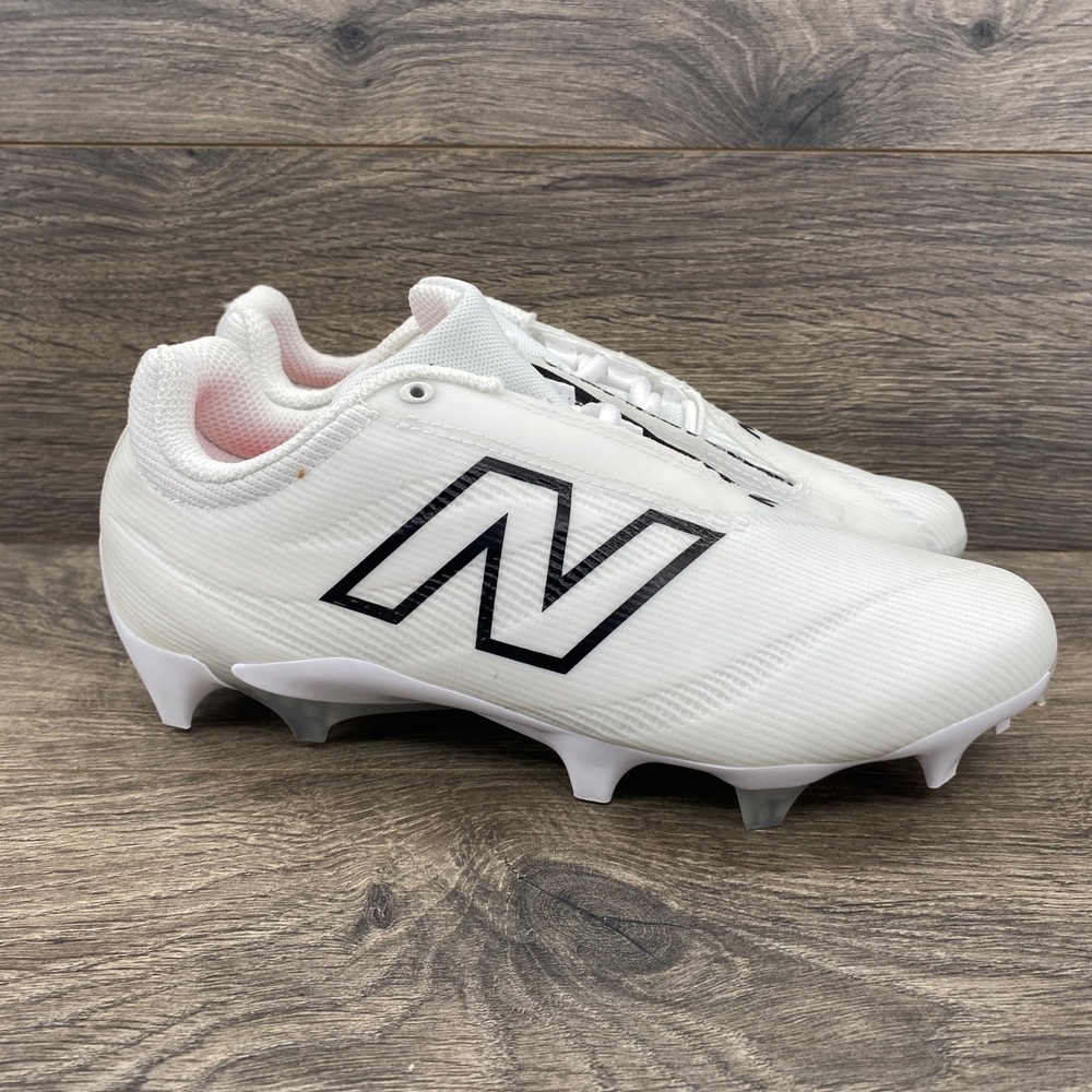 New Balance Burn Low Lacrosse Cleats Womens 6.5 White WBURNLW4 Athletic Cleats